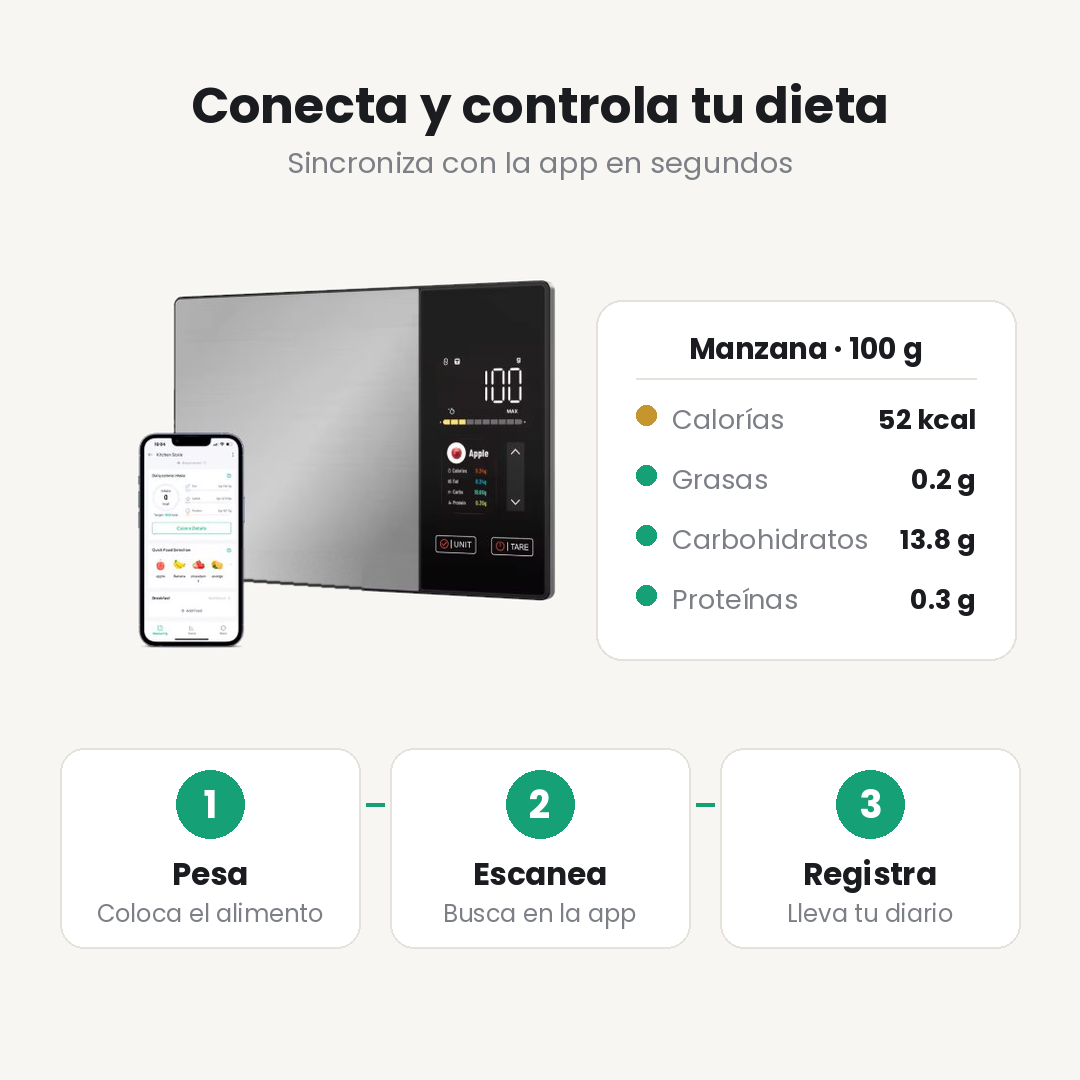 Báscula Inteligente de Precisión – Control de Macros