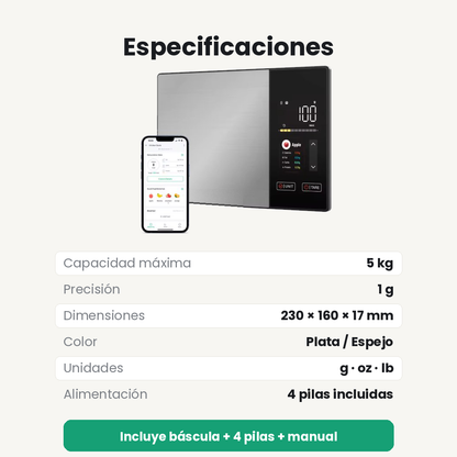Báscula Inteligente de Precisión – Control de Macros